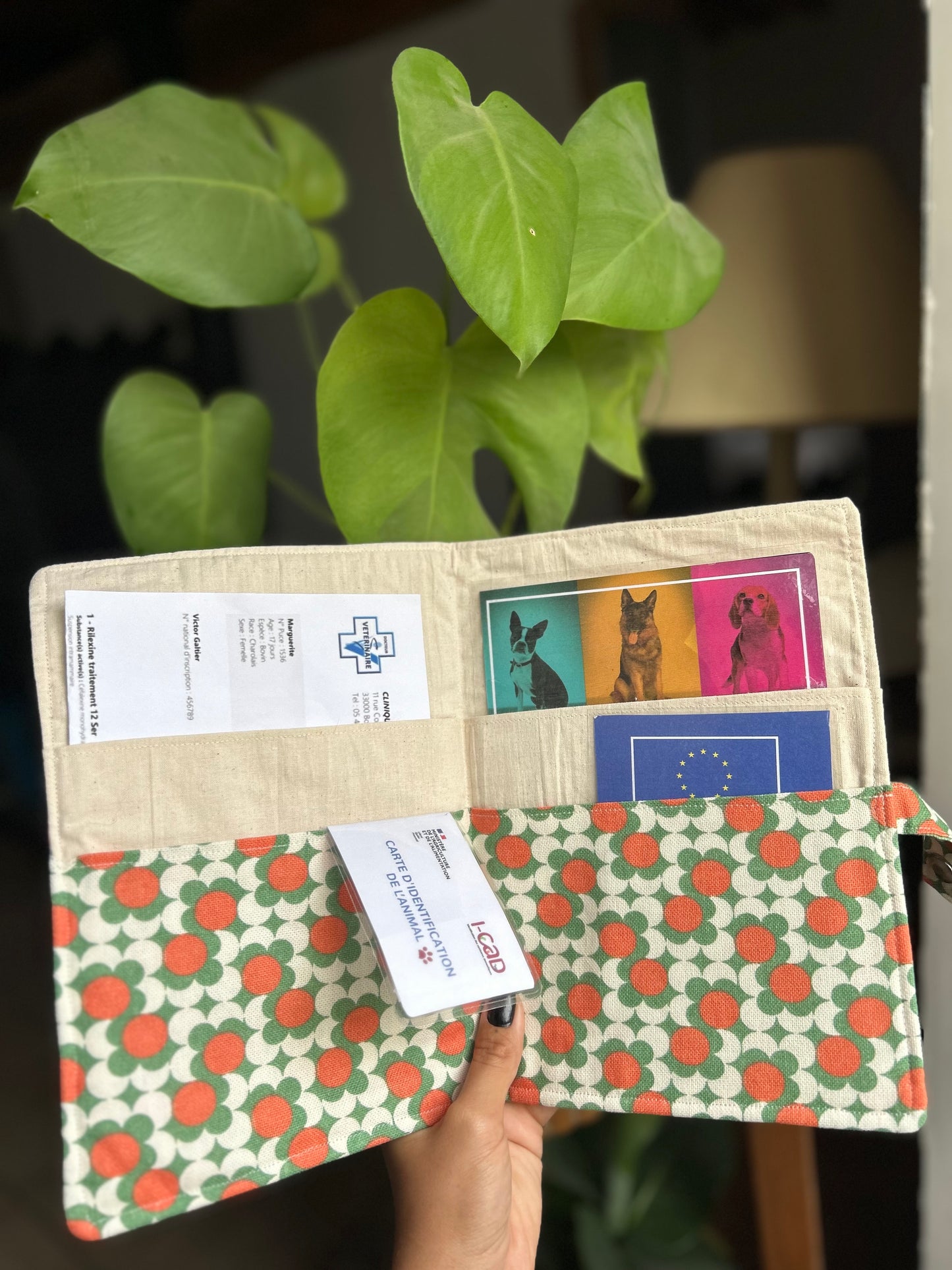 Pochette à carnet de santé Seventies