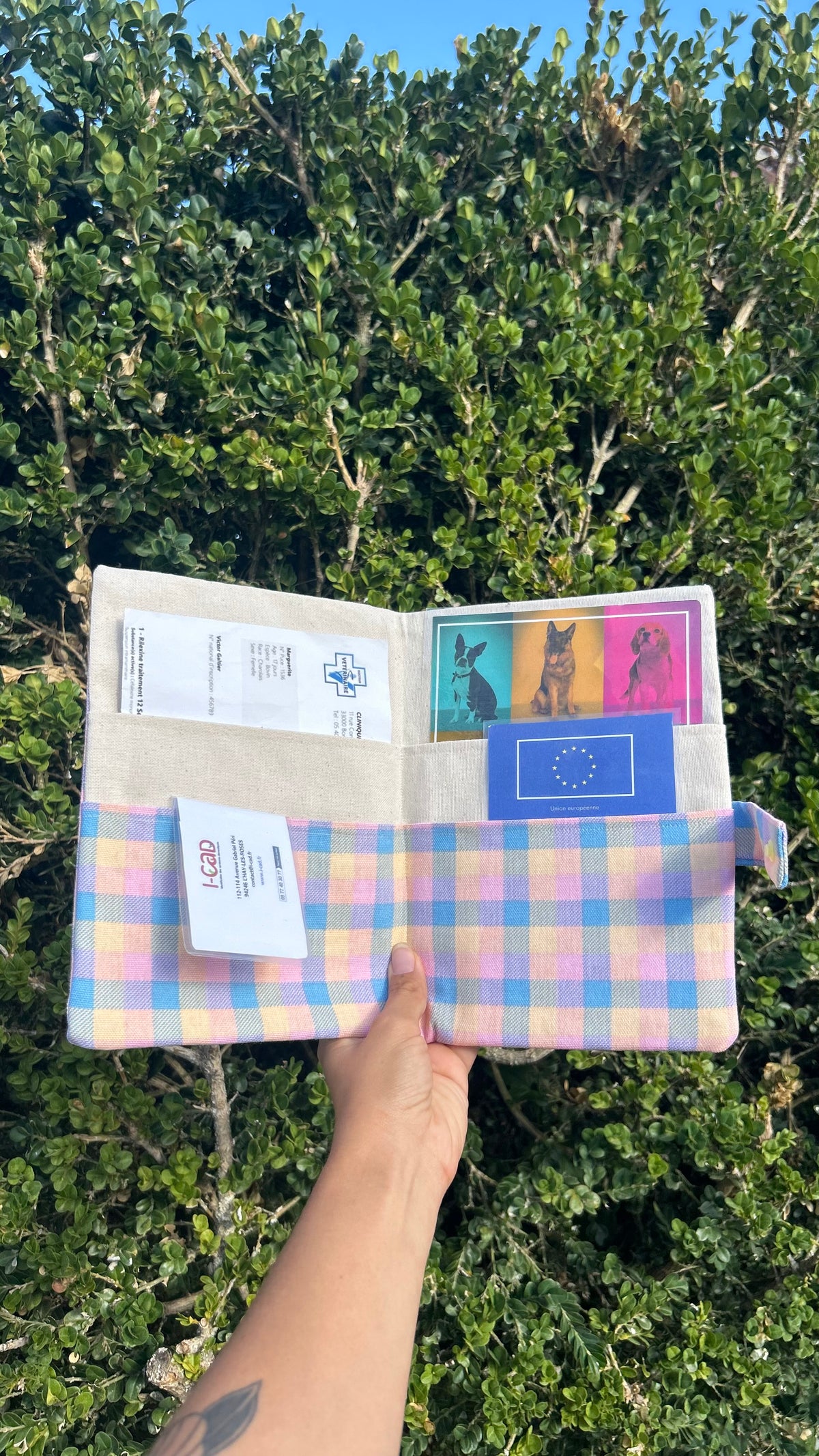Pochette à carnet de santé Color